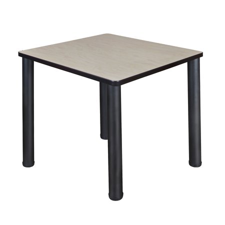 KEE Square Tables > Breakroom Tables > Kee Square & Round Tables, 30 W, 30 L, 29 H, Wood|Metal Top TB3030PLBPBK